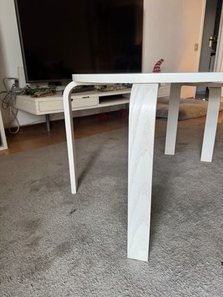 Juego 2 mesas centro blancas madera