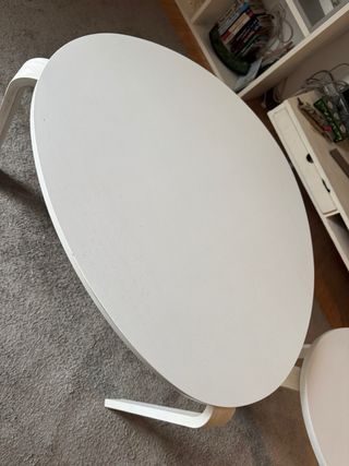 Juego 2 mesas centro blancas madera