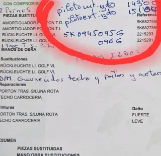 Pilotos Golf MK6 ORIGINALES!