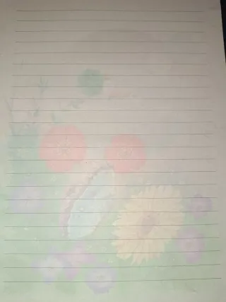 Portada y carta Perfumada Sunny