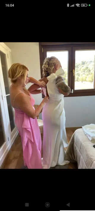 Vestido Novia Boda Civil Blanco