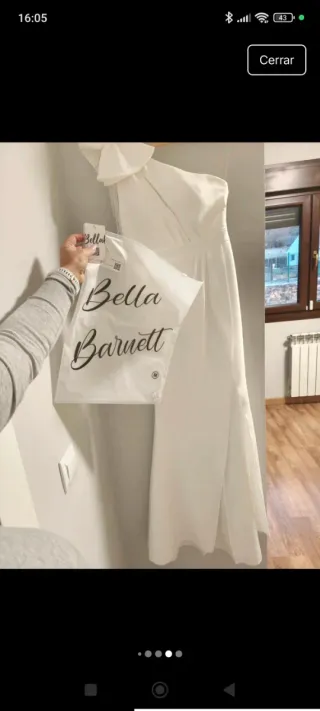 Vestido Novia Boda Civil Blanco