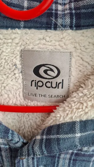 Chaqueta cuadros mujer azul y blanco