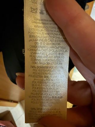 Sobretudo azul escuro CORTFIEF