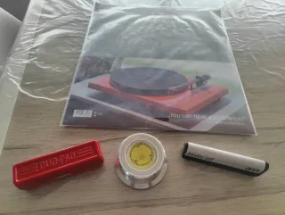 Alfombrilla Pro-Ject Leather-it Nera + accessori