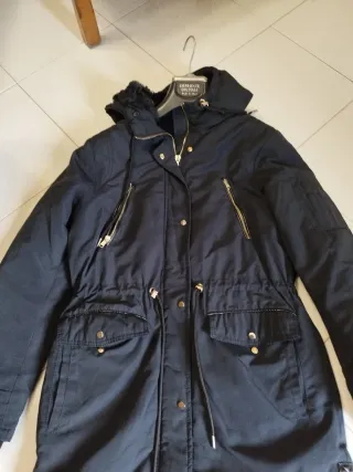 Cappotto blu Pimkie con cappuccio