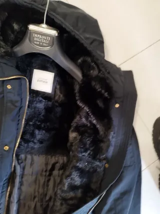 Cappotto blu Pimkie con cappuccio