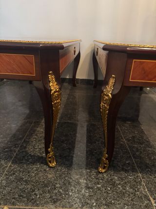 Mesas de centro antiguas madera y metal