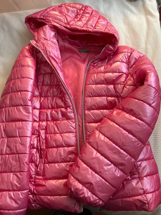 Abrigo Anorak Rosa Brillante 11-12 años