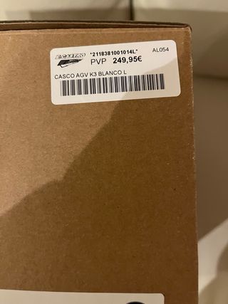 Casco AGV K3. Pinlock