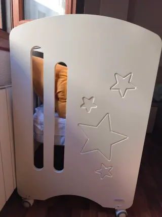 Cuna Don Algodón Blanca con Ruedas