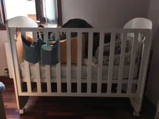 Cuna Don Algodón Blanca con Ruedas