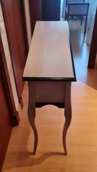 Consola vintage madera 2 cajones