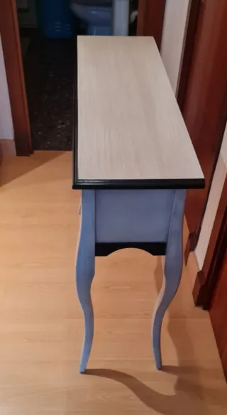 Consola vintage madera 2 cajones