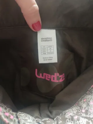 Pantalón esquí mujer marrón talla 36