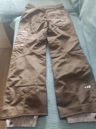 Pantalón esquí mujer marrón talla 36