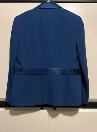 Giacca e sottogiacca Luisa Spagnoli seta blu