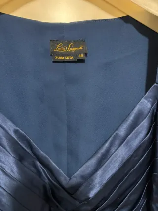 Giacca e sottogiacca Luisa Spagnoli seta blu