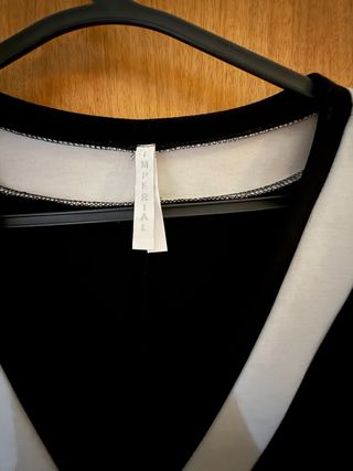 Vestido midi bicolor