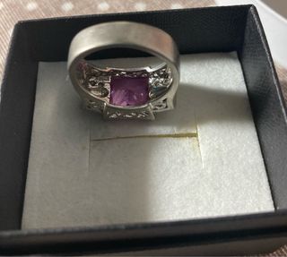 Anillo Plata 925 Rosa y Circonitas