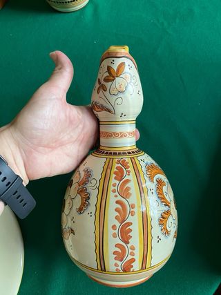 Set Ars Deruta Vaso, Brocca e piatto in ceramica