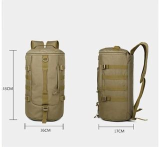 Mochila de Montañismo Beige y Verde