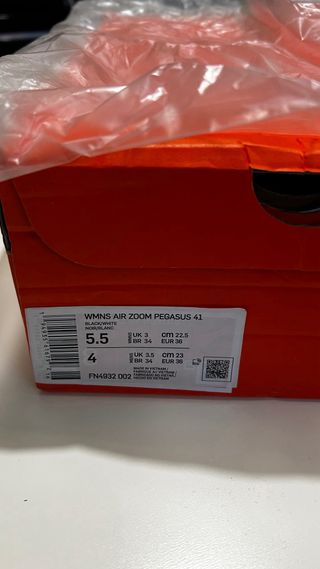 Zapatilla Nike Air Zoom Pegasus 41 Negra Mujer 36