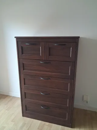 Cómoda 6 cajones madera