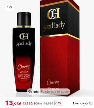Perfume Chatler Good Lady Cherry 100ml