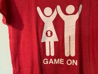 Camiseta Maternidad Game On Roja Talla M