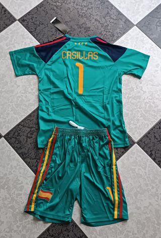 Conjunto España Casillas Mundial 2010 Niños TA