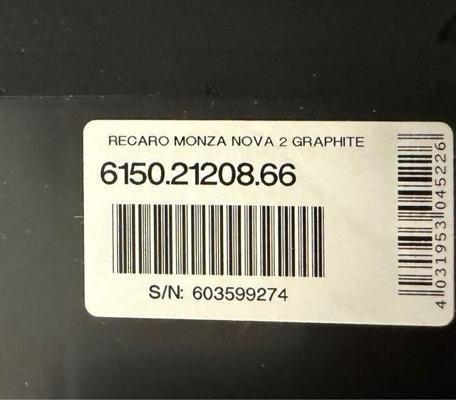 Silla coche RECARO Monza Nova 2