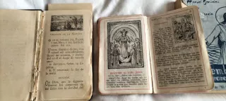 Lote 3 libros religiosos antiguos