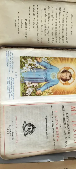 Lote 3 libros religiosos antiguos