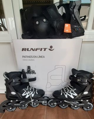 Patines en línea Runfit + set protección