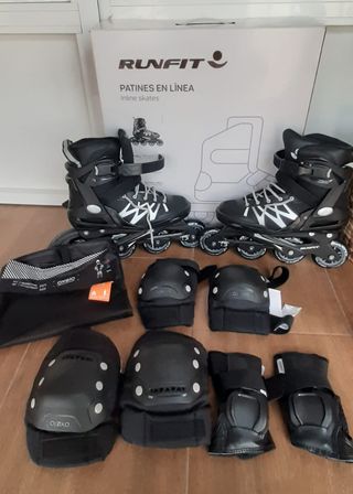 Patines en línea Runfit + set protección