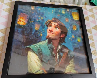 Cuadro Flynn Rider Enredados pintado