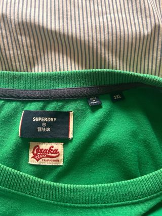 Camiseta Superdry Talla 3XL Estampado Amarillo