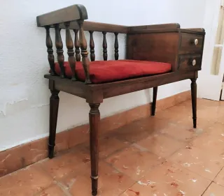 Sillón telefonero madera