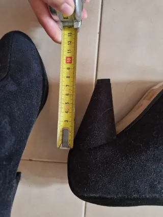 Botines tacón azul marino