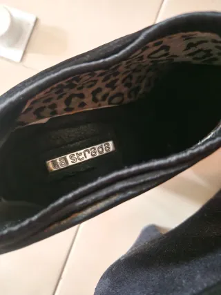 Botines tacón azul marino