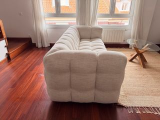 Sofá 3/4 plazas beige Maisons du Monde