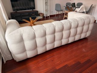 Sofá 3/4 plazas beige Maisons du Monde