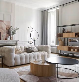 Sofá 3/4 plazas beige Maisons du Monde