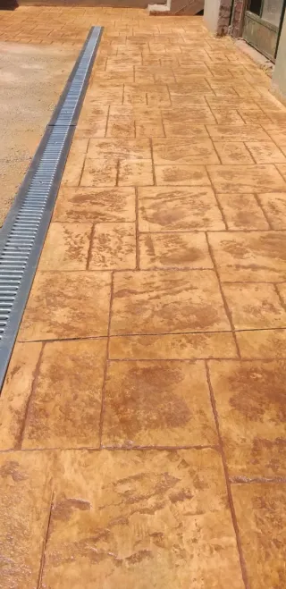 Suelo de hormigón impreso