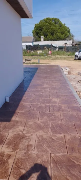 Suelo de hormigón impreso