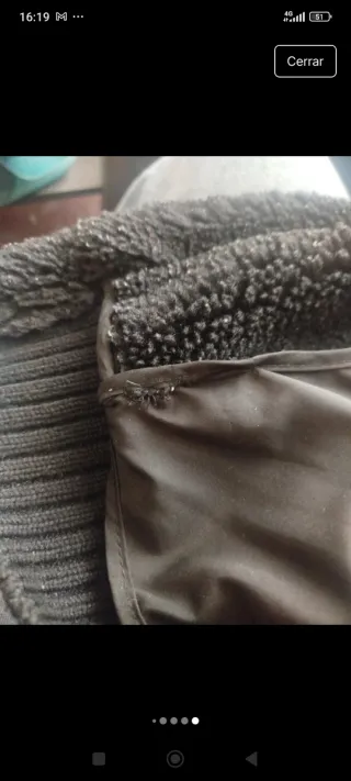 Cazadora Zara Negra con Borrego