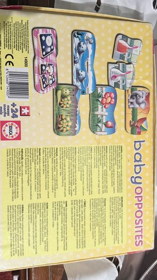 Puzzle Educa Baby Opposites 12 piezas
