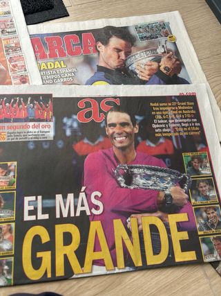 Periódicos Rafa Nadal Campeón Roland Garros