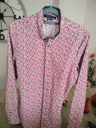 Camisa Zara Man Slim Fit flores M